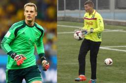 Manuel Neuer fue el mejor portero del Mundial de Brasil 2014 y por el físico nada más, es que a Javier Delgado se le apoda con el apellido del meta alemán.