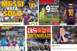 Barcelona cerró la temporada con una nueva derrota contra el Valencia en la Copa del Rey y eso ha causado un verdadero impacto en las portadas del día siguiente del fracaso.