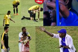 El juego entre el Real España ante el Vida dejó muchas fotos, Hernán Medford terminó completamente molesto por la derrota. Fotos Yoseph Amaya.