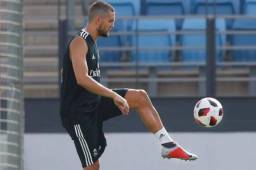 Mateo Kovacic trabajó el pasado martes solitario con el Real Madrid.