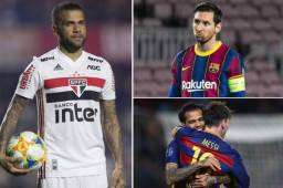 Dani Alves y Messi compartieron una gran conexión cuando jugaban juntos en el FC Barcelona.