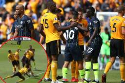 Willy Boly anotó un tanto con la mano en el empate 1-1 contra el Manchester City.