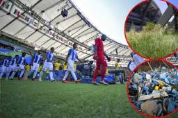 El estadio Maracaná fue totalmente renovado para los Juegos Olímpicos, pero hoy luce abandonado y deteriorado. Honduras jugó los cuartos de final con Brasil.