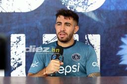 Agustín Auzmendi asegura que está muy feliz de estar en Motagua. Foto: Marvin Salgado