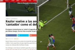 Keylor Navas ha sido criticado por la prensa de Madrid tras su juego ante México.