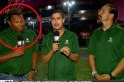 Carlos Pavón trabajó como comentarista en el juego entre Honduras y Estados Unidos.