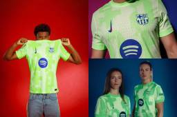 FC Barcelona presentó una innovadora camiseta verde fluorescente. Estos son los nuevos detalles de la indumentaria del club azulgrana.