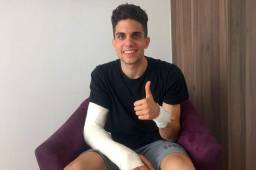 Con una sonrisa y el pulgar arriba, Marc Bartra envió un mensaje a sus seguidores tras el ataque que sufrió el autobús del Borussia Dortmund este martes. Foto Instagram