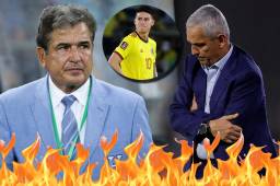 Jorge Luis Pinto fue duro con James Rodríguez y considera que Rueda debe darle el lugar a otro futbolista.