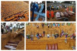 Arthur Virgílio Neto, alcalde de la ciudad de Manaos, lanzó la alarma: 'La gente está viendo escenas de una película de terror'. El cementerio Parque Taruma colapsó y los víctimas del coronavirus son enterradas en fosas comunes.