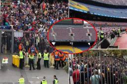 El Barcelona jugó a puertas cerradas este domingo su partido frente a Las Palmas debido a una decisión de la directiva por el referéndum que se realiza en Cataluña.