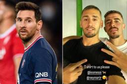 Dos jugadores del Maccabi Haifa ya le pidieron a Messi y Neymar las camisetas.