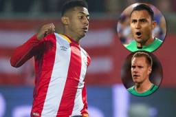 El artillero hondureño Antony Lozano juega para el Girona FC de La Liga de España.