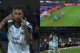 Sergio Ramos voló e hizo celebración especial: así fue el segundo gol del español con el Monterrey en la Liga MX