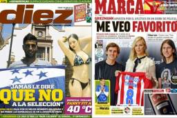Las portadas de hoy: Jona anhela volver a la selección de Honduras y los jugadores de Atlético de Madrid confian en sacar un buen resultado en el derbi de Madrid en el Santiago Bernabéu.