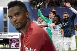 ¿Traicionó al Barça? El mensaje de Eto’o al Real Madrid por avanzar a la final de la Champions... ¡y luego lo borra!
