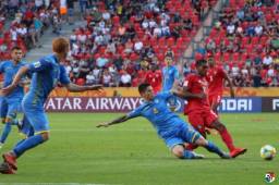 Los canaleros no pudieron ante los ucranianos en los octavos de final del Mundial Sub-20.