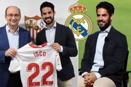 Isco fue presentado como nuevo futbolista del Sevilla y lanzó un par de dardos al Real Madrid.