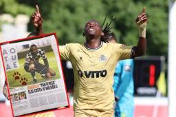 El delantero hondureño Alberth Elis todavía tiene contrato con Boavista hasta 2024 pero hay muchos clubes, entre ellos el Porto, que lo está buscando. Fotos cortesía