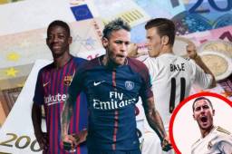 El fichaje de Eden Hazard por el Real Madrid le convierte en uno de los jugadores más caros de la historia del fútbol. Aquí te dejamos la lista completa.