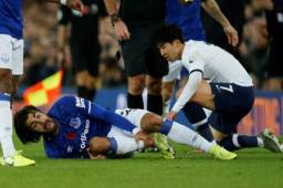 Son, jugador del Tottenham, fue expulsado tras la grave lesión que sufrió André Gomes.