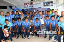 Selección sub-17 de Honduras arribó en Tegucigalpa luego de estar en el premundial de Panamá.