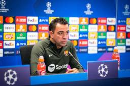 Xavi Hernández en conferencia de prensa previo al duelo de Champions. Foto: Barcelona.