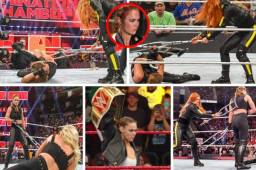En un conflicto personal Ronda Rousey y Becky Lynch se dieron a 'muletazos' en los rines de WWE. Lynch no podía luchar debido a una lesión de rodilla pero eso no las detuvo para mostrarse el odio que se tienen ambas.