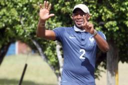 Jerry Palacios visitó este martes el entreno del Olimpia y contó que tuvo ofertas de Costa Rica y Guatemala. Fotos Juan Salgado