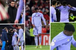 La eliminación del Barcelona en la Copa del Rey pasó una fractura grave: Ansu Fati se volvió a romper y salió entre làgrimas minutos después de ingresar al campo. Estas son las desgarradoras imágenes que dejó su partida.