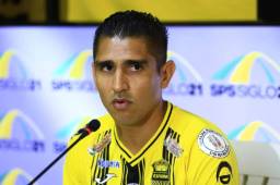 El mediocampista Jorge Claros atendió a los medios y dio la cara tras el mal inicio del Real España en el torneo Clausura. Fotos Moisés Valenzuela