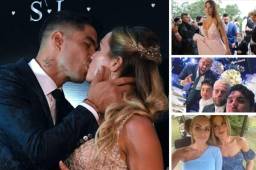 A la boda de Luis Suárez que se llevó a cabo en Uruguay, no faltaron algunos de sus compañeros del FC Barcelona. Además, Antonela Rocuzzo se robó las miradas con su escote.