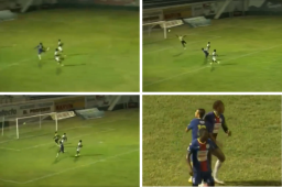 ¡Sin dejarla caer! El golazo de Georgie Welcome con el Juticalpa en partido amistoso contra Boca Juniors