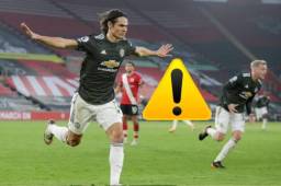 El delantero del Manchester United, Edinson Cavani, podría ser suspendido hasta por tres partidos por la FA.