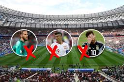 Se completó la primera fecha del Mundial de Rusia 2018 y estos son los jugadores que decepcionaron. Alemania y Brasil confirman la base. Fotos AFP