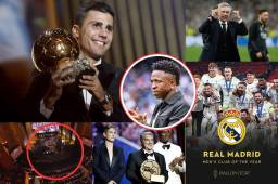 NO SE VIO EN TV: Los silbidos a Rodri antes de recibir el Balón de Oro, Vinicius reaccionó horas antes del premio y ¿llegó alguien del Real Madrid?
