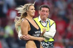 Kinsey Wolansky burló a la seguridad e ingresó sin autorización mientras se disputaba la final de la Liga de Campeones.