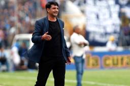 El técnico del Motagua, Diego Vázquez, dijo que un gol en finales pesa y si equipo se irá a morir al Excélsior de Puerto Cortés. Foto DIEZ