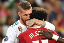 Sergio Ramos consoló a Mohamed cuando salió del juego.