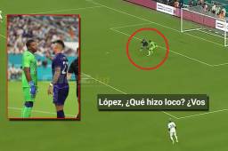 Luis López cobró revancha ante Lautaro Martínez en el ARgentina-Honduras jugado en Miami.