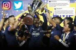 Motagua recibió una lluvia de felicitaciones en redes sociales tras conquistar su título número 16. Fotos DIEZ