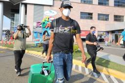 El 'Choco' Lozano arribó junto a Elis para completar la Selección de Honduras y le dejó un mensaje a los compatriotas que sufren el paso de Eta. Fotos David Romero