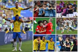 Te contamos como quedaron emparejaros los cruces de cuartos de final de Rusia 2018 y los horario de los partidos. Fotos AFP