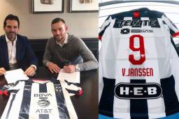 El delantero Vincent Janssen ya estampó su firma con Monterrey. Portará en su espalda la número 9.