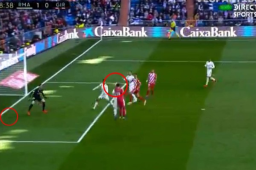 La acción se dio en el minuto 60 de partido.