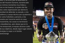 Romell Quioto ha publicado un mensaje en las redes sociales donde no duda en dar las gracias por todo lo vivido en el Houston Dynamo.