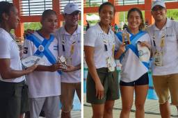 Los nadadores hondureños campeones en el Panam Aquatics 2022: Felipe Álvarez y Michell Ramírez