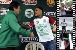 El defensor Henry Figueroa se integró a los trabajos del Marathón. Habló para los medios y luego viajó con el equipo para disputar un amistoso. Fotos Neptalí Romero