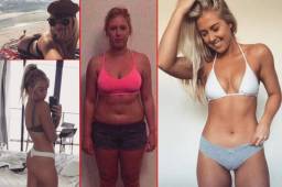 La bella chica Georgie Thomas de 26 años le perdió el miedo al gimnasio y ahora luce un hermoso cuerpo.