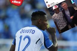 El catracho compartió la foto con el italiano en sus redes sociales.